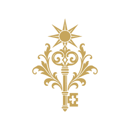 Glifo dourado representando o caminho da prosperidade e evolução profissional